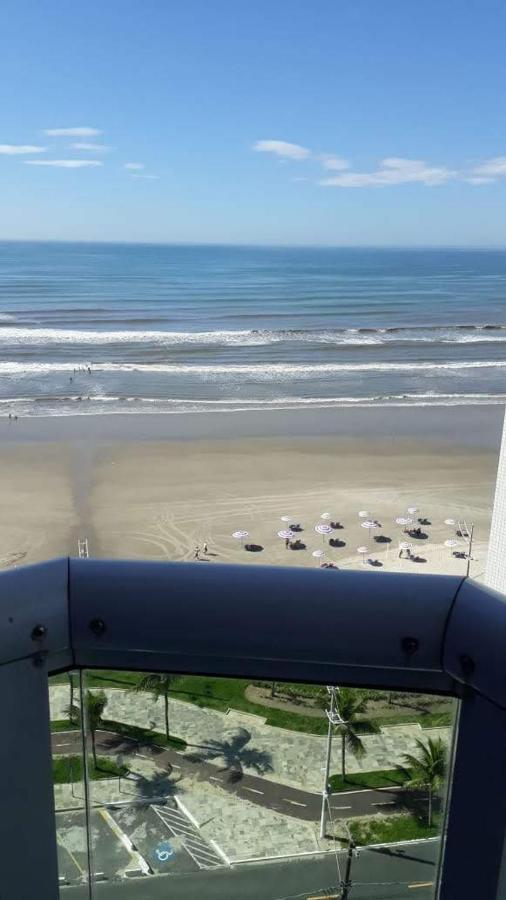Belo apartamento com vistas para o mar - Pé na areia - Churrasqueira na varanda Praia Grande  Extérieur photo